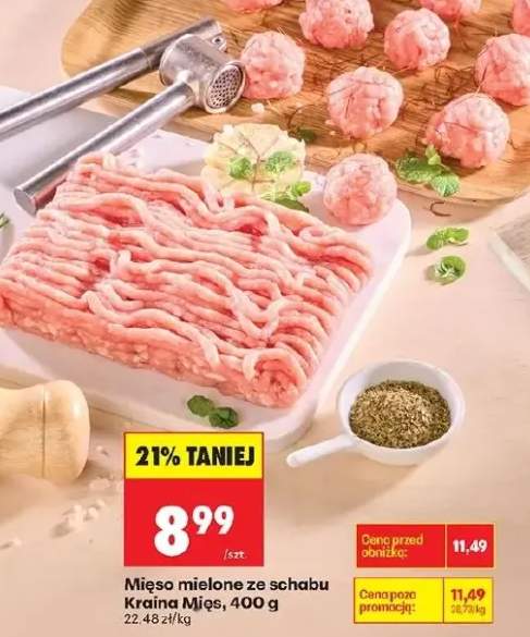 Mięso mielone ze schabu