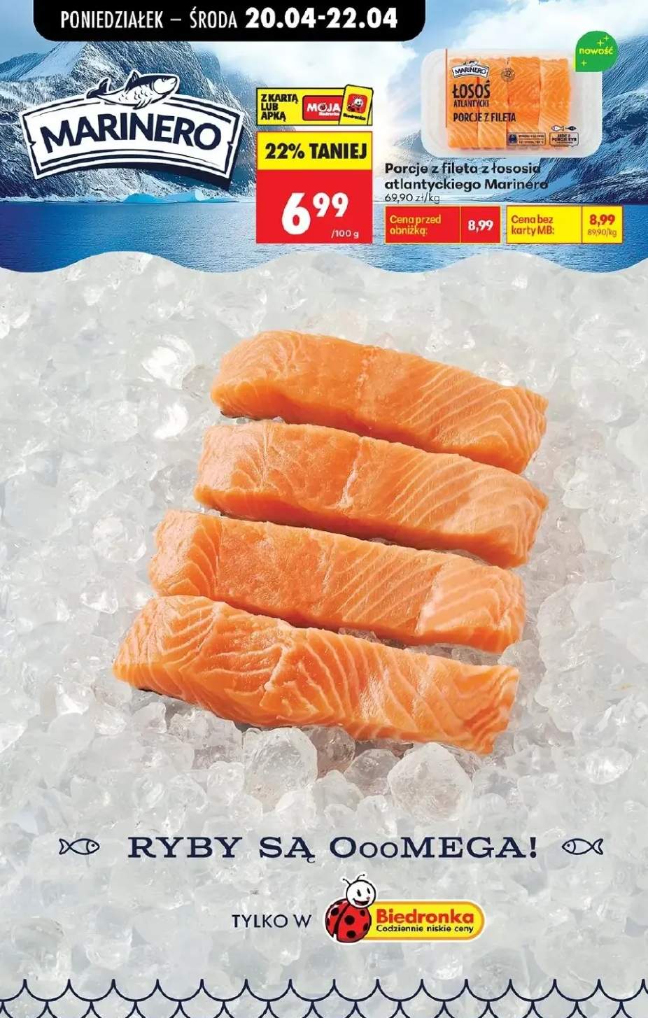 Porcje z fileta z łososia atlantyckiego