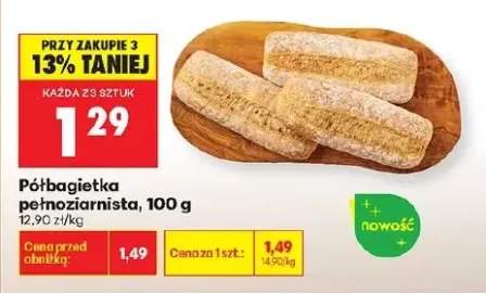 Półbagietka pełnoziarnista