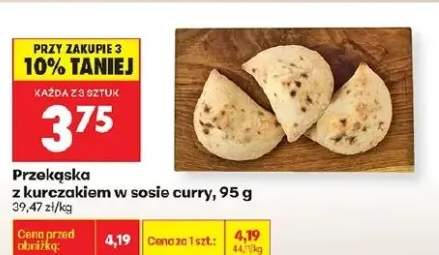 Przekąska z kurczakiem w sosie curry
