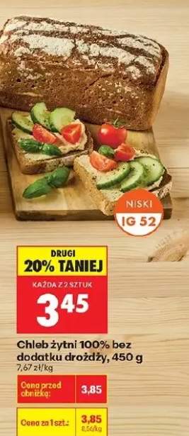 Chleb żytni 100% bez dodatku drożdży