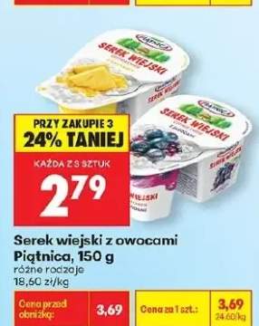 Serek wiejski z owocami