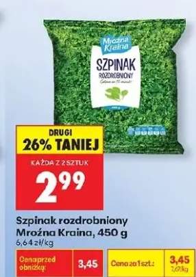 Szpinak rozdrobniony