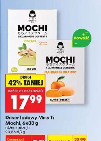 Deser lodowy Mochi pistacjowy