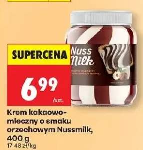 Krem kakaowo-mleczny o smaku orzechowym