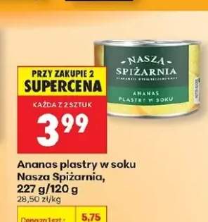 Ananas plastry w soku