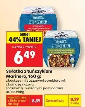 Sałatka z tuńczykiem z kuksom i suszonymi pomidorami