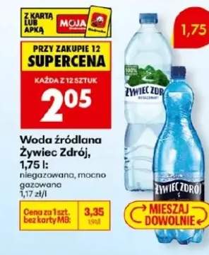 Woda źródlana niegazowana