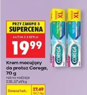 Krem mocujący do protez Corega różne rodzaje