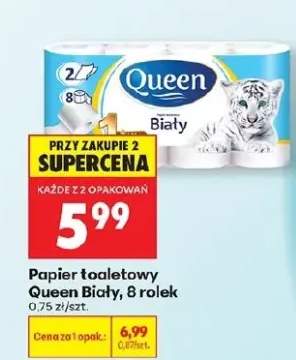 Papier toaletowy biały 8 rolek