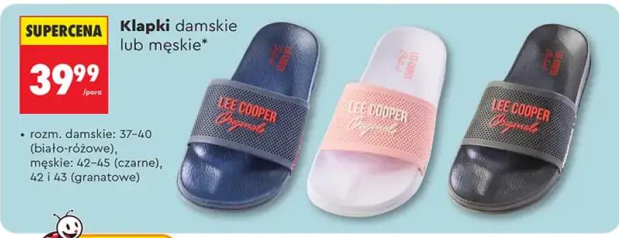 Klapki damskie lub męskie