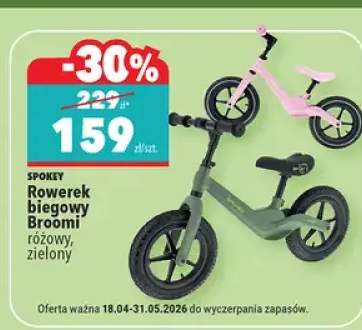 Rowerek biegowy różowy, zielony