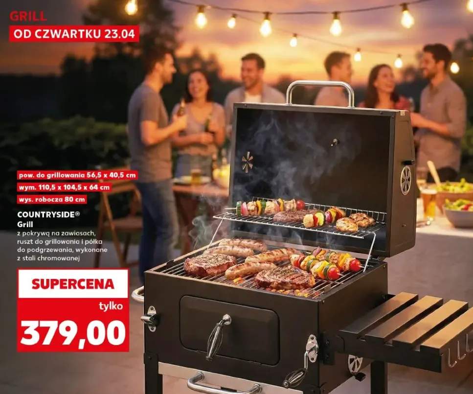 grill z pokrywą