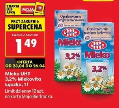 Mleko UHT 3,2% Mlekovita Łączka