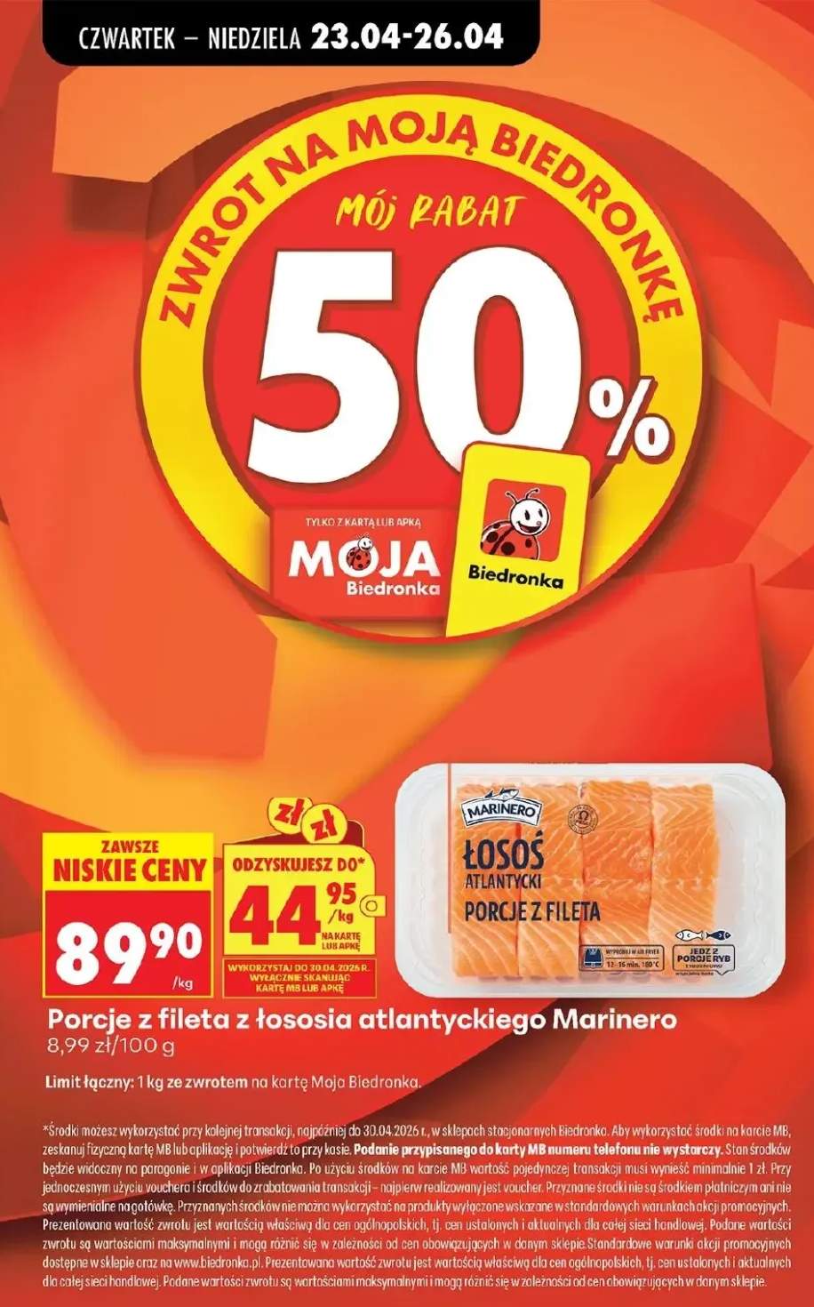 Łosoś atlantycki porcje z fileta Marinero