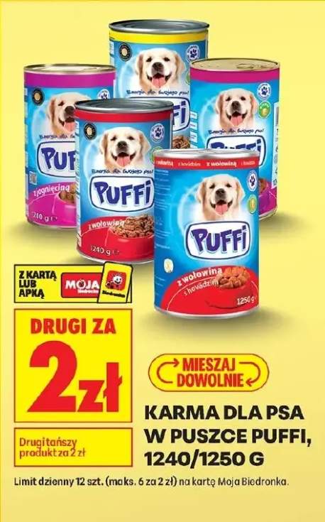 Karma dla psa w puszce Puffi z jagnięciną