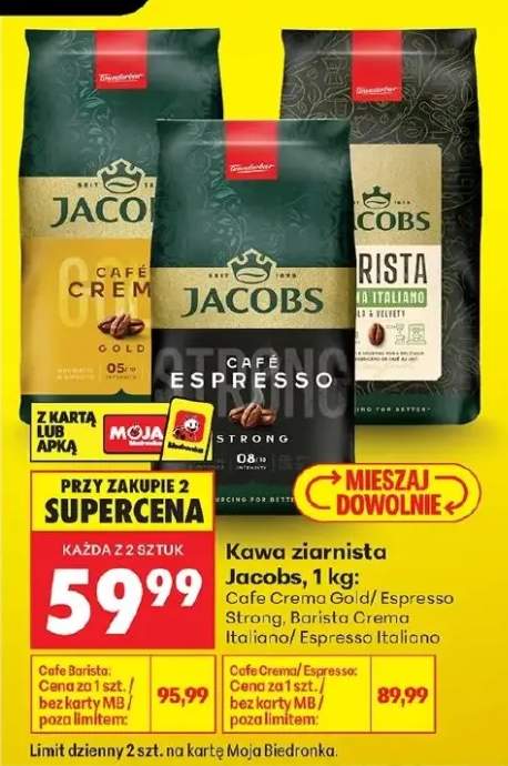 Kawa ziarnista Jacobs Cafe Crema Gold
