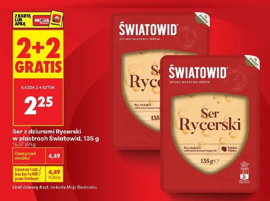 Ser z dziurami Rycerski w plastrach Światowid