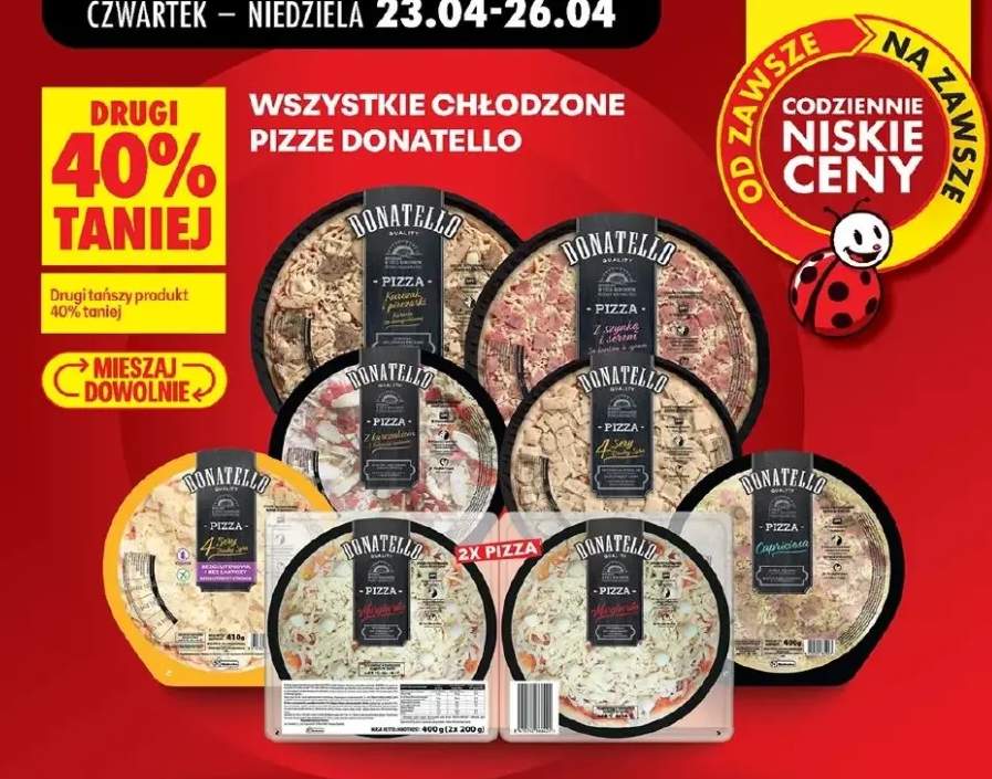Pizza Donatello kurczak i pieczarki
