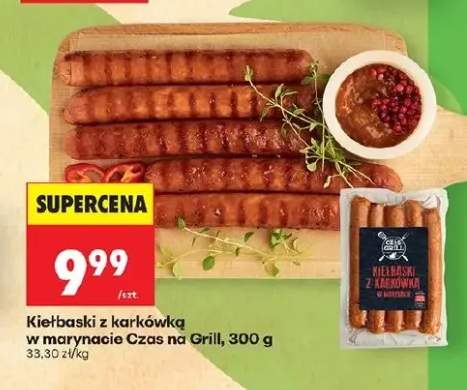 Kiełbaski z karkówką w marynacie Czas na Grill