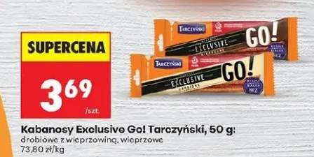 Kabanosy Exclusive Go! Tarczyński drobiowe z wieprzowiną
