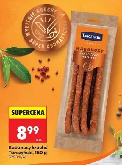 Kabanosy kruche wieprzowe Tarczyński premium