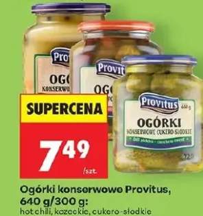 Ogórki konserwowe hot chili Provitus