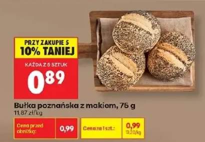 Bułka poznańska z makiem