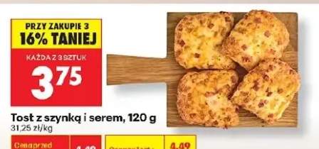 Tost z szynką i serem