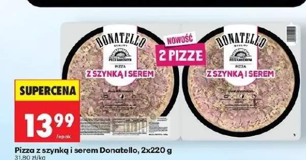Pizza z szynką i serem Donatello