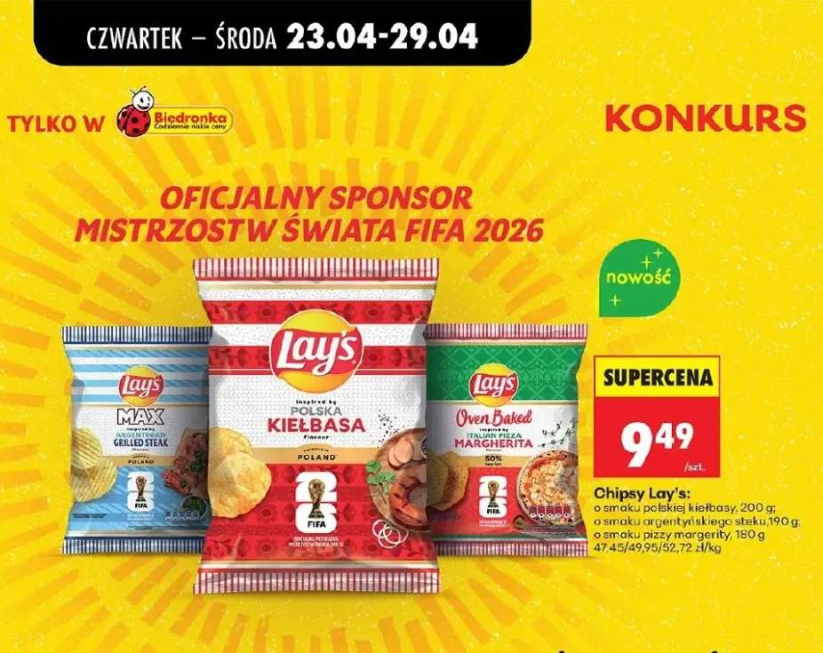 Chipsy Lay's o smaku polskiej kiełbasy