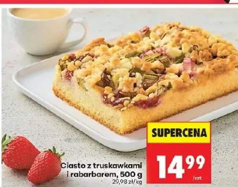 Ciasto z truskawkami i rabarbarem