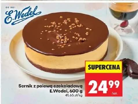 Sernik z polewą czekoladową E.Wedel