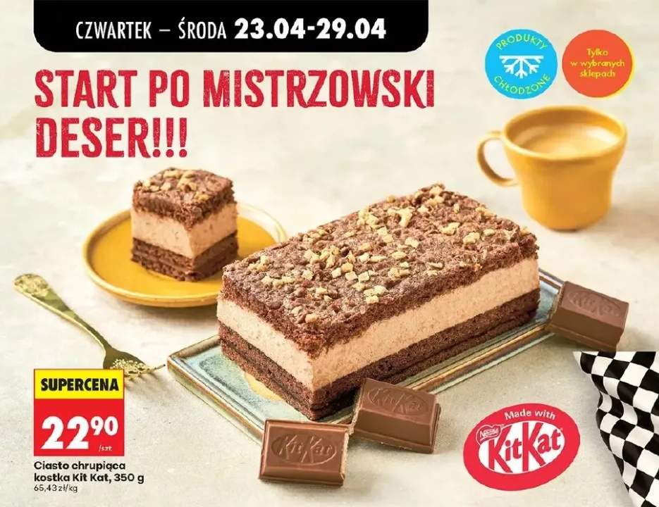 Ciasto chrupiąca kostka Kit Kat