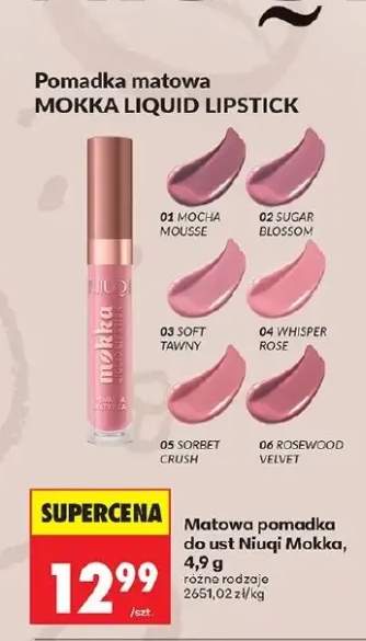 Pomadka matowa do ust Niuqi Mokka Liquid Lipstick 01 Mocha Mousse
