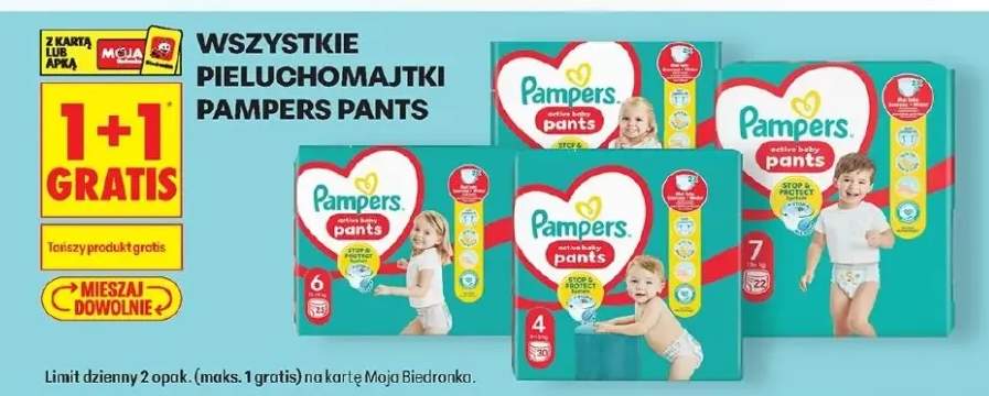 Pieluchomajtki Pampers Active Baby Pants rozmiar 4