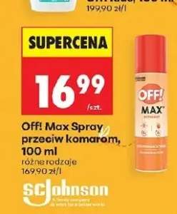 Spray przeciw komarom Off! Max