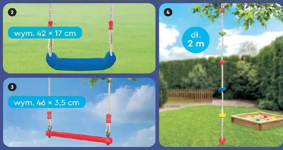 Huśtawka ogrodowa 42x17cm