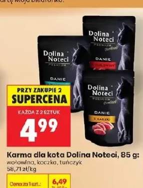 Karma dla kota Dolina Noteci Premium Sterilised danie z wołowiny