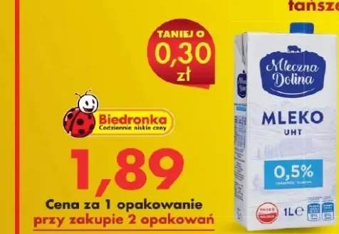 Mleko UHT 0,5% Mleczna Dolina