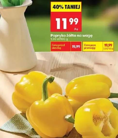 Papryka żółta na wagę