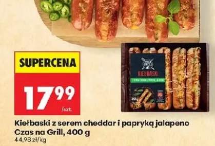 Kiełbaski z serem cheddar i papryką jalapeno Czas na Grill