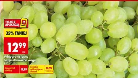 Winogrono jasne bezpestkowe na wagę
