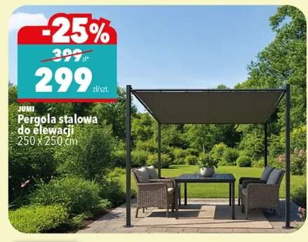 Pergola stalowa do elewacji Jumi 250x250cm