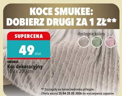 Koc dekoracyjny Smukee 150x200cm