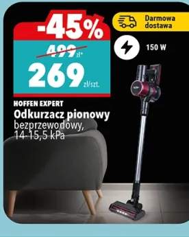 Odkurzacz pionowy bezprzewodowy Hoffen Expert 150W 14-15,5kPa
