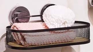 Półka łazienkowa podwójna Smukee 22,5x9x52,5cm na szybę prysznicową