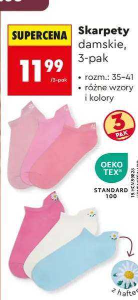 Skarpety damskie Clevé 3-pak rozm. 35-41