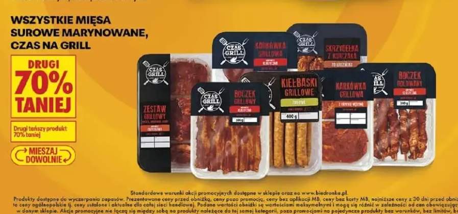 Mięsa surowe marynowane Czas Grill