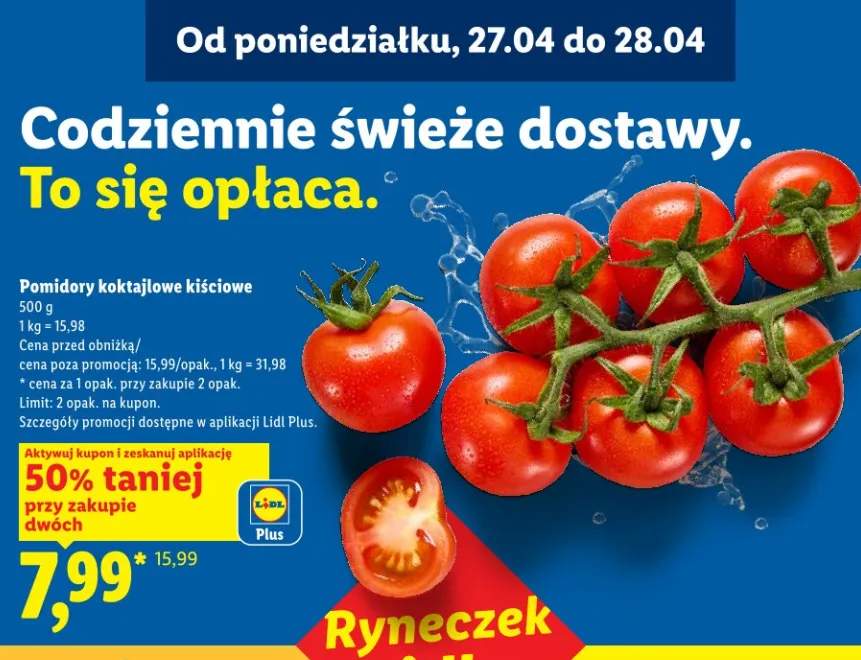 pomidory koktajlowe